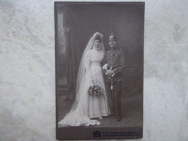 CDV Foto, Offizier, Portopee, Säbel, Pikelhaube