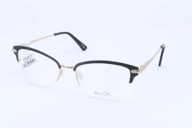 Max Cole MC1517 Black Cat Eye Women Semi-Rimless 51-17-140 Eyeglasses Frames