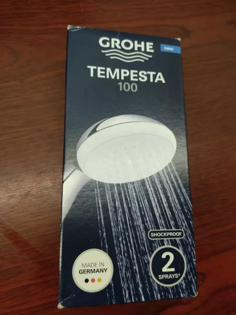 Grohe Handbrause Tempesta 100 Antikalk Brause mit 2 Strahlarten