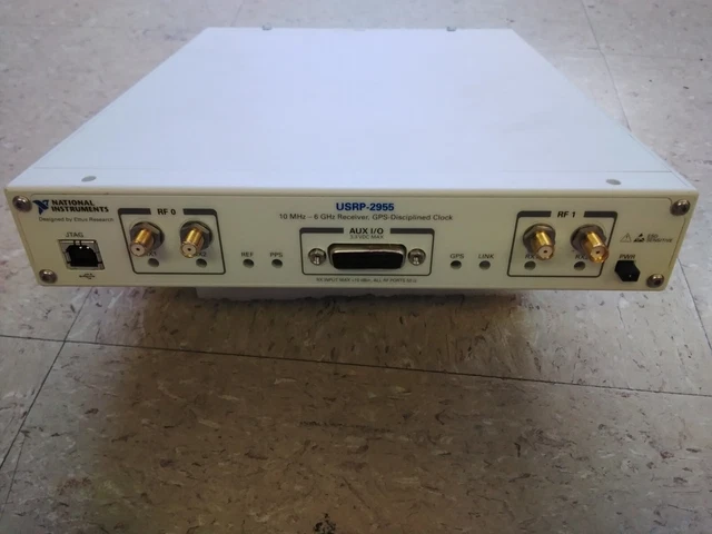 National Instruments USRP-2955 10 MHZ - 6 GHz Receiver GPS Diciplined Clock