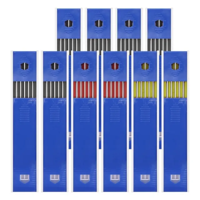 Juego de LáPices de Carpintero SóLido de 60 Piezas de 2,8Mm Recambios de Lá6512