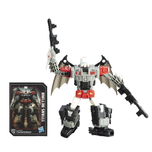 Transformers Generations Titans Return Deluxe Class AUTOBOT TWINFERNO & DABURU