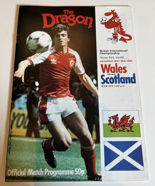 Wales vs Scotland 28/05/1983 Football Programme