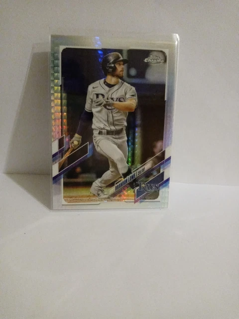 BRANDON LOWE 2021 Topps Chrome HYPER REFRACTOR PARALLEL Card Tampa Bay Rays