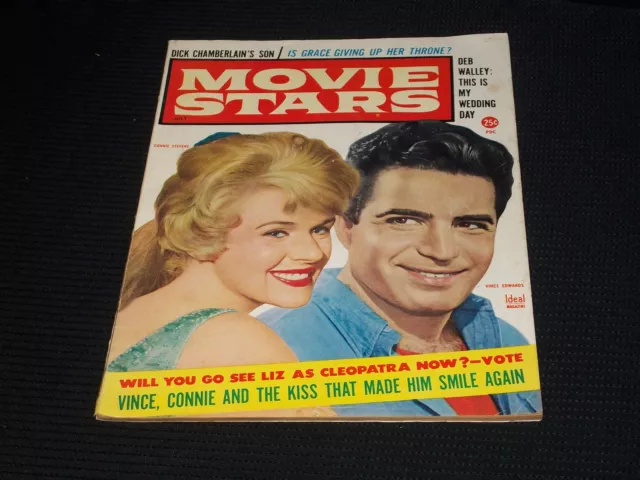 1962 July Movie Stars Magazine - Vince Edwards Front Cover - E 3462