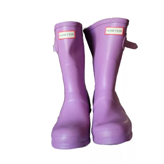 Hunter Women's Purple Gloss Rain Boots Size 6