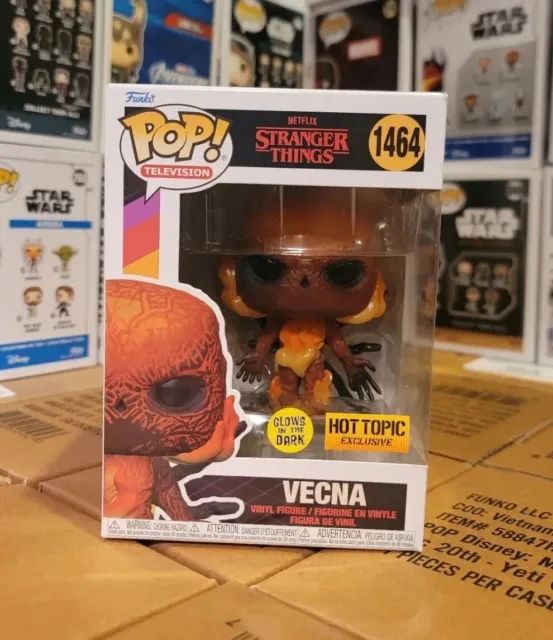 Funko POP! Stranger Things - Vecna #1464 HOT TOPIC EXCLUSIVE Glow In The Dark