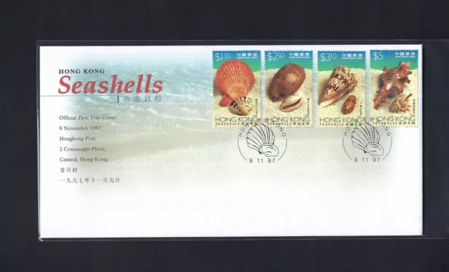 Hong Kong 1997 FDC Shell stamp set