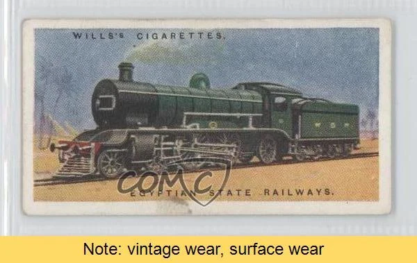 1924 Wills Railway Engines Tobacco Egyptian State Railways #34 READ 0a1