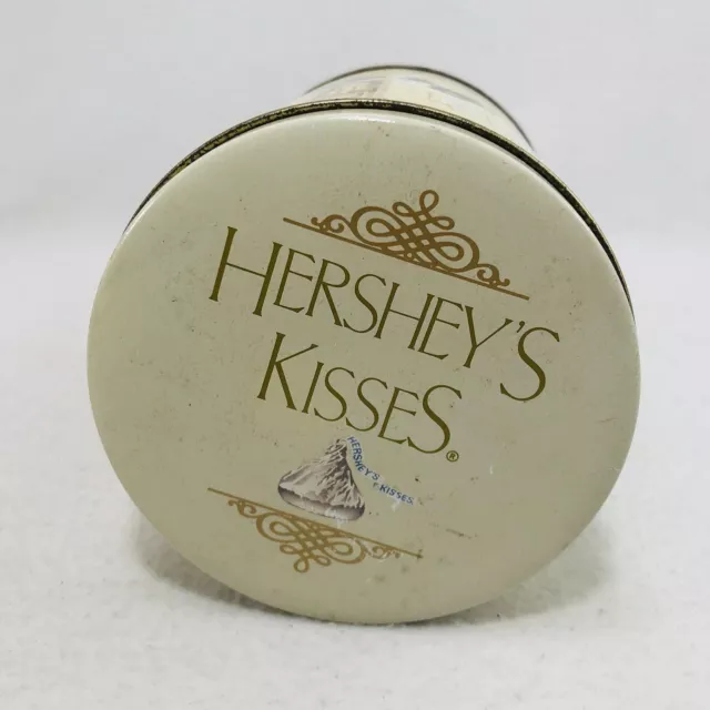 Vintage 1990 Hershey Kisses Hometown Series Canister #5 Tin Box Milk Chocolate
