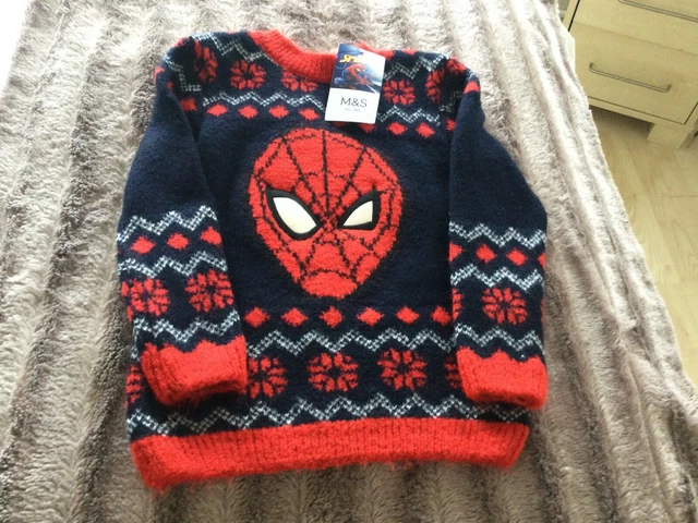 Maglione Da Uomo Marks & Spencer Spider Taglia 2-3 Anni