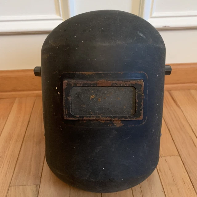 Vintage MSA Mine Safety Appliances Co welding helmet made USA fiberglass Cosplay