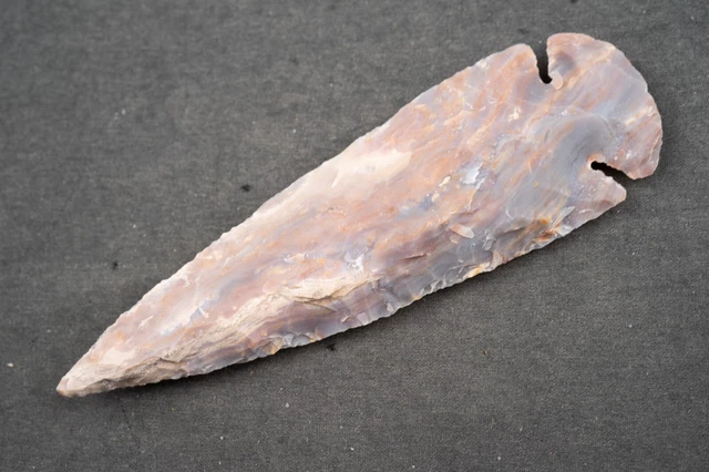 4.6" Flint Spearhead Ohio Collection Spear Point Knife Blade Arrowhead 458