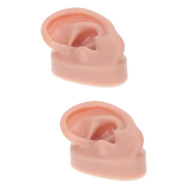 2 pz accessori piercing in silicone modello orecchio umano gioielli in gomma oggetti di scena spettacolo