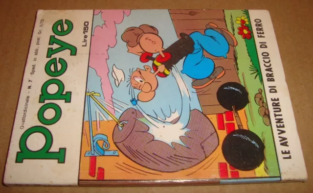 Popeye Serie I Anno Ii  7 Edizioni Bianconi 2 Luglio 1973 (Braccio Di Ferro)