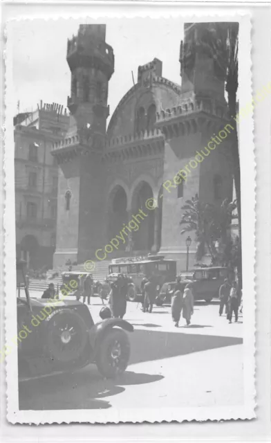 Format CPA Photo RPPC ALGERIE Alger n36 Mosquée Ketchaoua