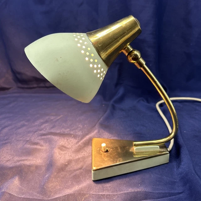 Lampe Dauphin Vintage - Métal Laqué Effet écaille De Tortue - Années 70/80 - Occasion
