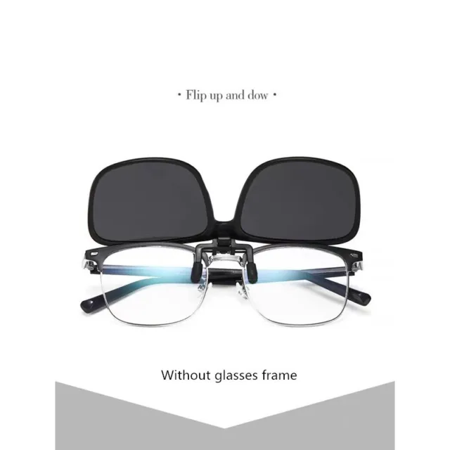 Unisex 8 Colors Clip-On Sunglasse Flip-Up Glasses Polarized Driving Sunglasses