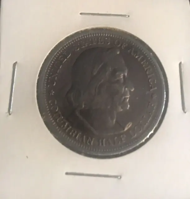 1893 Columbian Half Dollar-Almost Full Hair on This One-Great Coin