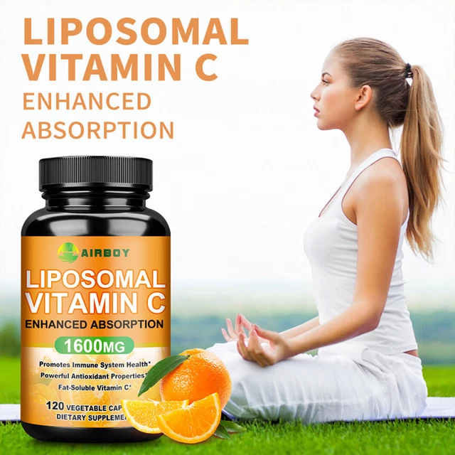 LIPOSOMAL VITAMIN C 1600mg High Absorption, Immune Support, Enhance