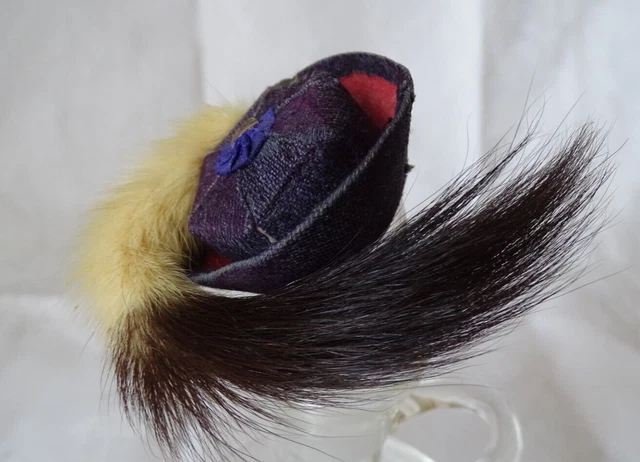 Ancien Chapeau De Poupée Bleuette En Paille – Fabrication Française