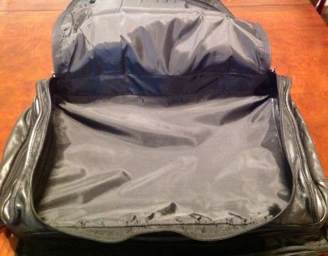 💼 Rare Tumi Alpha XXL Black Napa Leather 21" Carry On Expandable Duffle Bag EUC 9