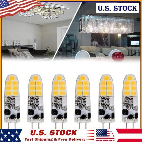 6 Pack LED G4 G9 E11 E12 E26 GU10 Warm/Cool White LED Corn Bulb Lamp Light EP