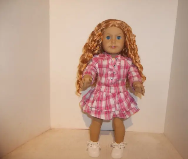 OOAK American Girl Doll Strawberry blonde hair blue eyes and freckles