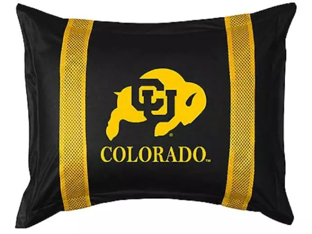 NEW COLORADO UNIVERSITY BUFFALOES Jersey Sham - NO STRIPES