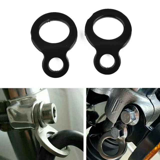 2 Pcs/Set Tie Down Strap Rings Point Securing For Motorcycle Dirt Bike ATV UTV