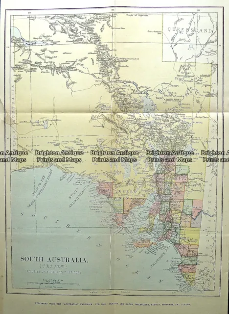 Antique Map 232-089 South Australia c.1889