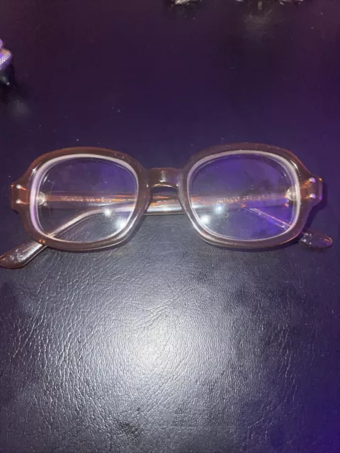 Rare “Butterscotch” Romco US Army Eyeglass Frame S9RO 48-20 4 1/4-51/2