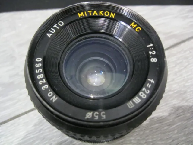 Auto MITAKON MC 28mm 1:2.8Camera Lens