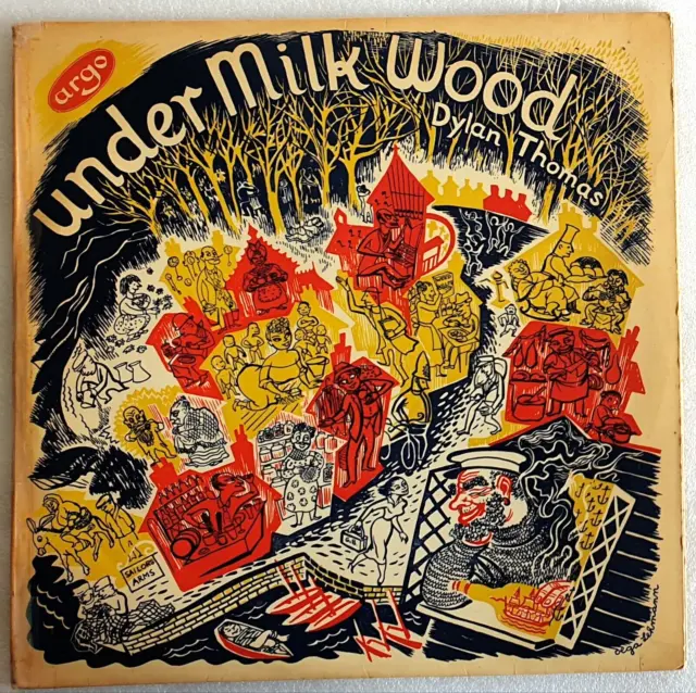 Various Artists "Dylan Thomas Under Milk Wood" Vinyl 2Lp Argo Rg 21 & 22