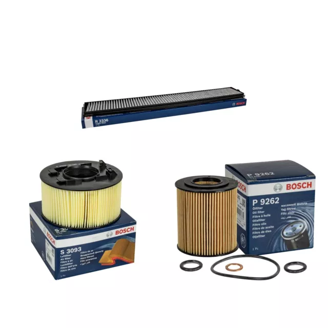 BOSCH Inspection Set Filtre à Huile Air Filtre D'Habitacle pour BMW 3er Compact