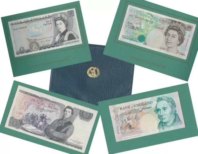 Great Britain £5 Banknotes First Prefix A01 & Last Prefix SE90 UNC Limited Ed