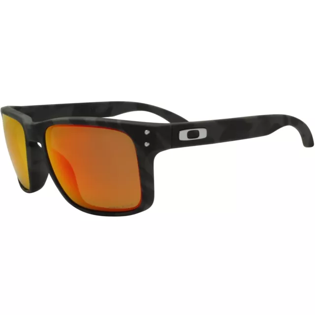 Oakley OO 9102-E955 Holbrook Matte Black Camo Prizm Ruby Iridium Mens Sunglasses