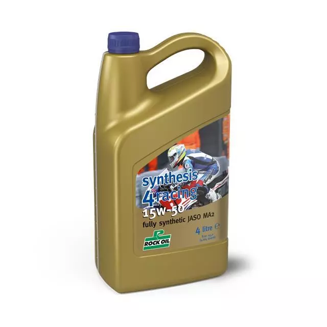 Rock Oil Synthesis 4 Racing Motorcycle Fully Synthetic 15W50 4L