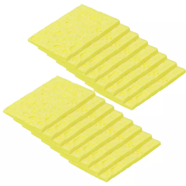 15 pz spugna per saldatura 5 x 3,5 cm rettangolare giallo cuscinetti di pulizia extra spessi