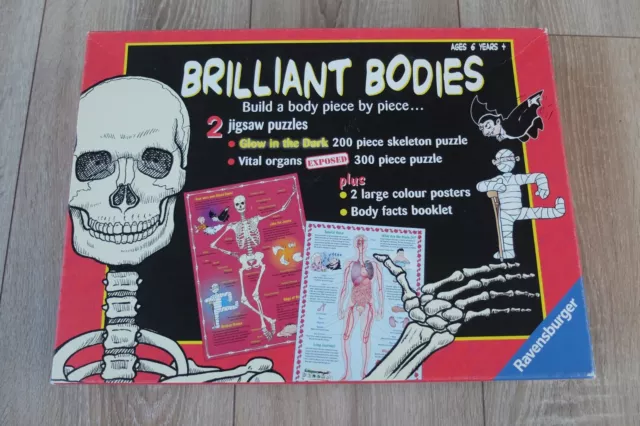 Ravensburger Brilliant Bodies Jigsaw Puzzle and Green Board Company Anatomix Gam