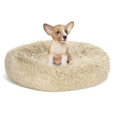 Fur Pet Donut Cuddler Super Plush Dog & Cat Beds Machine Wash & Dryer Friendly