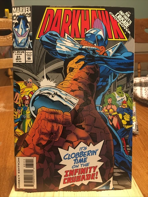 MARVEL COMICS: : DARKHAWK Vol. 1 No. 31 Sept. 1993.  STAN LEE PRESENTS