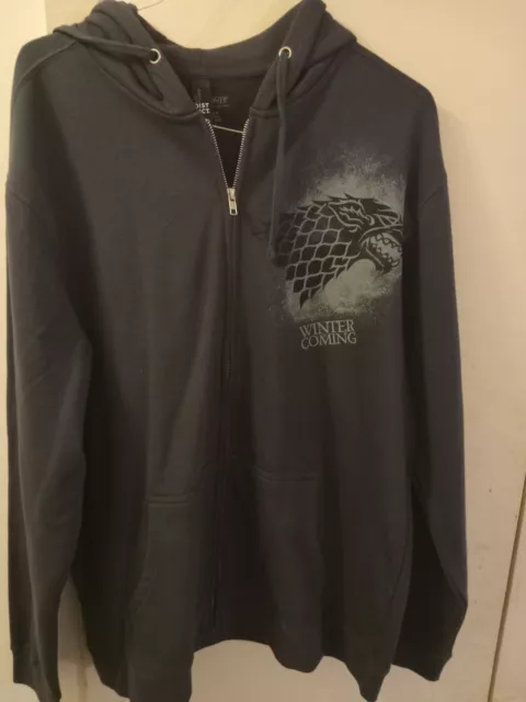 Game Of Thrones (Winter is Coming) Zipper Hoodie 2XL