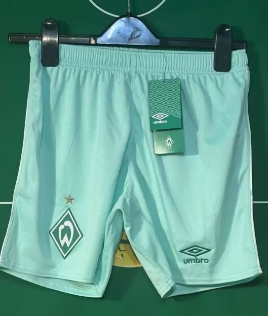 Werder Bremen - Football  Shorts -  Green  (Ym) - Bnwt