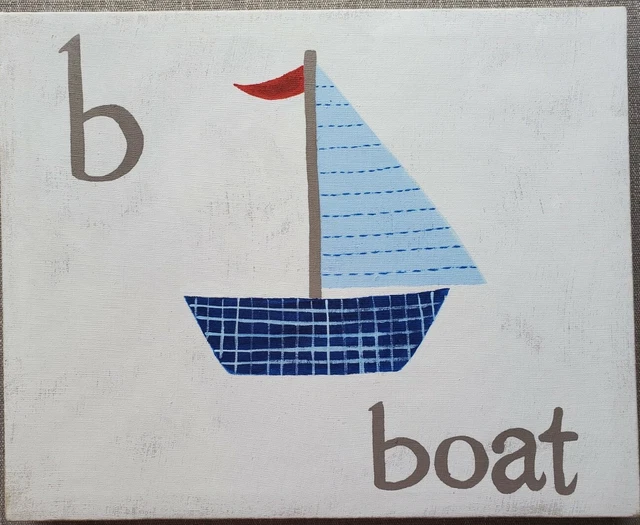 Pottery Barn Kids Boat transportation Wall Art