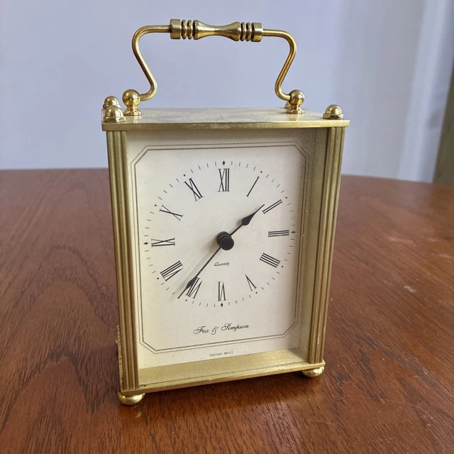 FOX AND SIMPSON carriage clock £10.02 - PicClick UK