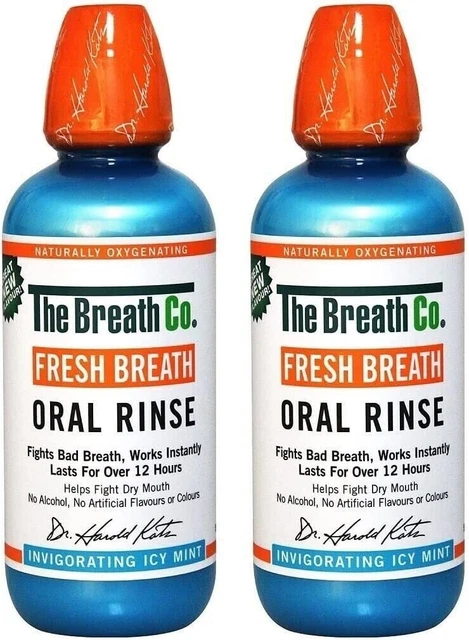2 enjuague oral TheBreath Co aliento fresco - helado como nuevo, 500 ml