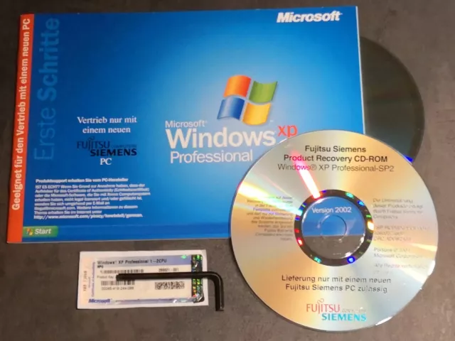 Microsoft Windows XP Professional SP2 OEM FSC mit Product Key - COA - Deutsch