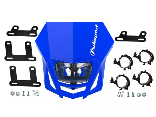Masque de Phare Polisport Lmx Bleu pour Yamaha Derbi Sachs Husaberg Kreidler