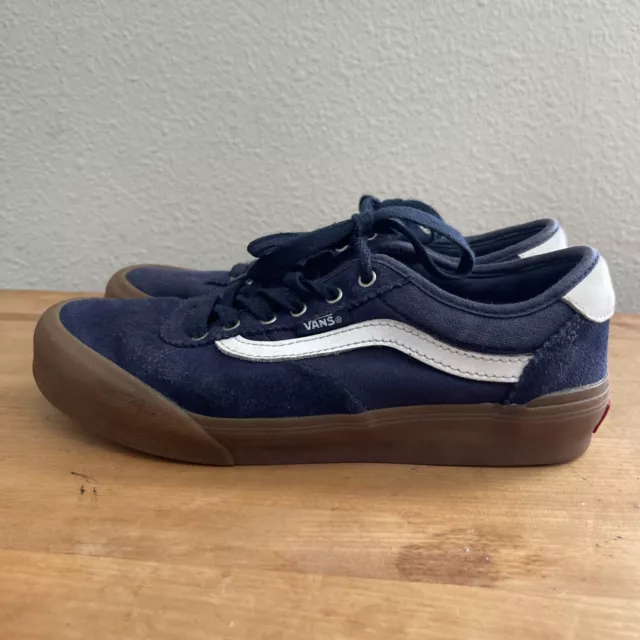Vans Chima Ferguson Pro Size US Youth 5.5 Skateboard Shoes Suede Navy Gum Sole 3